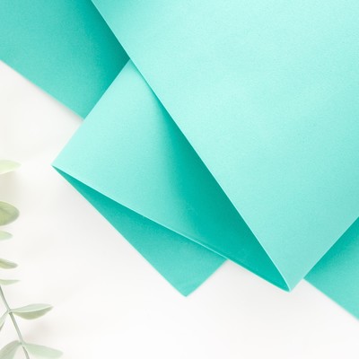 Фоамиран «Бирюзовый», 1 мм, набор 10 листов, 50×50 см