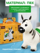 Попрыгун ZABIAKA «Зебра», 55×29×50 см, белый - Фото 4