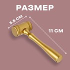 Деревянный детский молоточек, 11×3.5 см - Фото 4