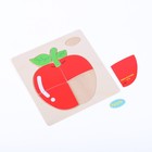 Детские деревянные рамки-вкладыши «Овощи, ягоды, фрукты» 15 × 15 × 0,5 см, МИКС - фото 6663482