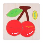 Детские деревянные рамки-вкладыши «Овощи, ягоды, фрукты» 15 × 15 × 0,5 см, МИКС - фото 3585943