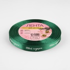 Лента атласная «Твой подарок», 10 мм, 23 ± 1 м, цвет зелёный №56 7706158