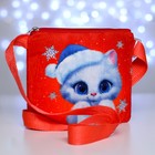 Новогодняя детская сумка «Котик с подарком», 18×16 см, на новый год - Фото 3