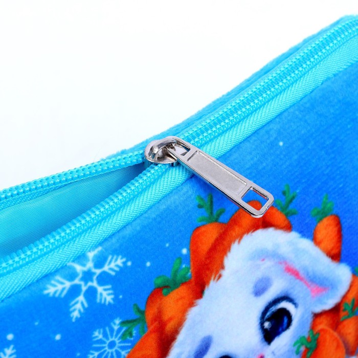 Новогодняя детская сумка «Зайка в морковке», 18×16 см, на новый год - фото 1906053990