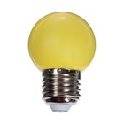 Лампа светодиодная Luazon Lighting, G45, Е27, 1.5 Вт, для белт-лайта, желтая, наб 20 шт - Фото 2