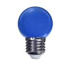 Лампа светодиодная Luazon Lighting, G45, Е27, 1.5 Вт, для белт-лайта, синяя, наб 20 шт - Фото 2
