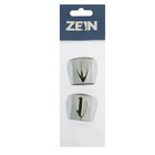 Комплект маховиков ZEIN Z102, для кран-букс со штоком на 20 шлицов, цинк, 2шт, хром - фото 43728296
