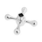 Комплект маховиков ZEIN Z201, для кран-букс со штоком на 24 шлица, цинк, 2 шт., хром 9145014