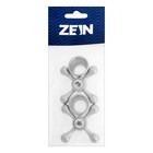 Комплект маховиков ZEIN Z201, для кран-букс со штоком на 24 шлица, цинк, 2 шт., хром 9145014