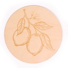 Доска для выжигания «Лимоны» круг 185 мм - Фото 3