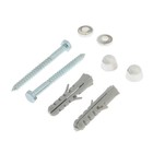 Крепление унитаза к полу, хромированные колпачки - Фото 1