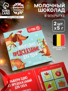 Шоколад мини в открытке «Новогоднее предсказание», 5 г × 4 шт. - фото 118624434 Шоколад мини в открытке «Новогоднее предсказание», 5 г × 4 шт. - фото 118624434