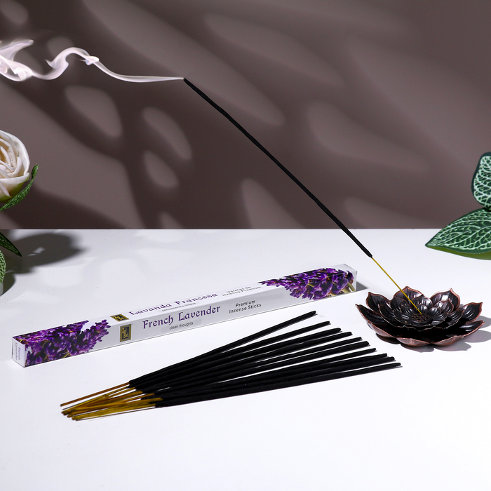 Благовония Zed Black "Французская Лаванда French Lavender", 8 палочек в упак, четырехгранник - Фото 1