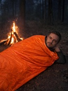 Термоодеяло универсальное Adventure, 240×150 см, трансформируемое в палатку и спальный мешок, оранжевое - Фото 2