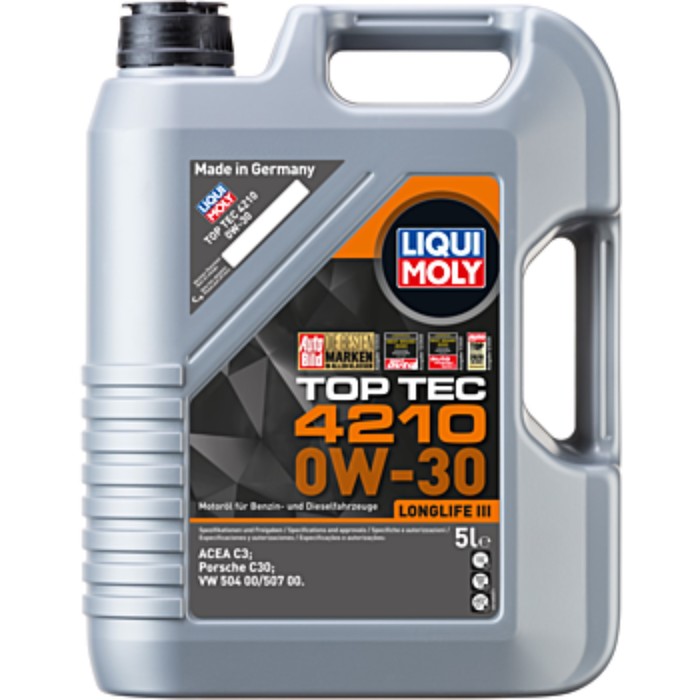 Масло моторное Liqui Moly Top Tec 4210 0W-30 C3, 5 л - Фото 1