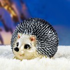 Садовая фигура из полистоуна «Ёж зимний», h=20 см - фото 40286597