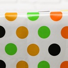 Скатерть одноразовая на стол «Цветные горошки», 108 х 180 см - Фото 3