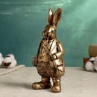 Фигура "Кролик джентельмен с книжкой" бронза, 22х11см - фото 7300786