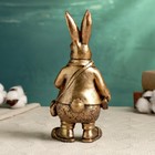 Фигура "Кролик джентельмен с книжкой" бронза, 22х11см - фото 7300787