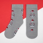Набор новогодних детских носков KAFTAN «Новогодние котики» 3 пары, размер 14-16 - Фото 2