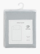 Простыня 1.5 спальная Этель, 150×215 см, светло-серая, хлопок 100%, бязь - Фото 6