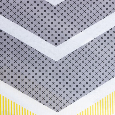 Постельное бельё евро «Этель» Gray geometry, бязь