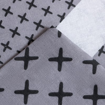 Постельное бельё евро «Этель» Gray geometry, бязь