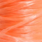Пряжа "Для вязания мочалок" 100% полипропилен 300м/75±10 гр в форме цилиндра (абрикос) - Фото 2