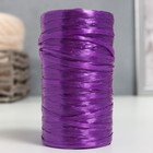 Пряжа "Для вязания мочалок" 100% полипропилен 300м/75±10 гр в форме цилиндра (баклажан) - фото 318992288