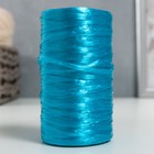Пряжа "Для вязания мочалок" 100% полипропилен 300м/75±10 гр в форме цилиндра (бирюза перлам) - фото 318992294