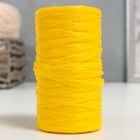 Пряжа "Для вязания мочалок" 100% полипропилен 300м/75±10 гр в форме цилиндра (желтый) - фото 318992309