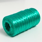 Пряжа "Для вязания мочалок" 100% полипропилен 300м/75±10 гр в форме цилиндра (изумрудный) - Фото 3