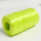 Пряжа "Для вязания мочалок" 100% полипропилен 300м/75±10 гр в форме цилиндра (лайм) - Фото 3