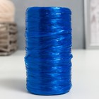 Пряжа "Для вязания мочалок" 100% п/пропилен 300м/75±10 гр в форме цилиндра (синий перламутр) - фото 318992339