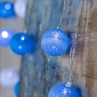 УЦЕНКА НИТЬ DCR. 5 м, с насад. "Клубки МОРСКАЯ ВОЛНА" 6 см, IP20, LED-20-220V, фикс, БЕЛЫЙ - фото 13774828