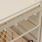 Стеллаж с корзиной для белья 2-х ярусный, 38×35×105 см, бежевый - Фото 5