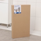 Стеллаж с корзиной для белья 3-х ярусный, 38×35×125 см, белый - Фото 5