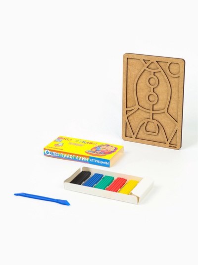 Пластилиновые картинки «Ракета», 21 х 15 см