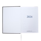 Ежедневник датированный 2024 года А5 168 листов "Небраска", Черный - Фото 3