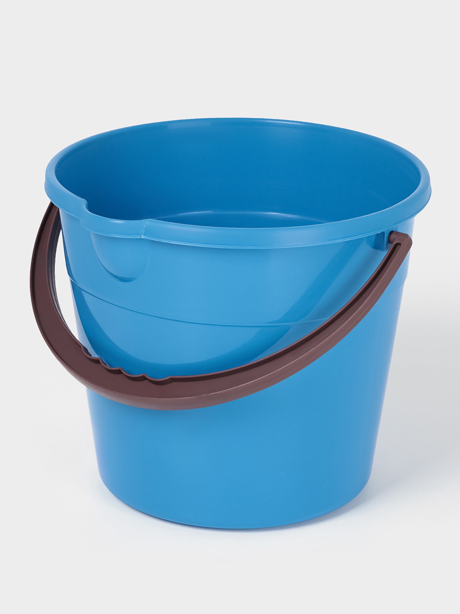 Ведро со сливом круглое, 10 л, d=28 см, h=24 см, цвет голубой (9171008 ...