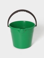 Ведро хозяйственное, 10 л, d=28 см, h=24 см, со сливом, пластик, салатовое, зелёное - Фото 1