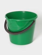 Ведро хозяйственное, 10 л, d=28 см, h=24 см, со сливом, пластик, салатовое, зелёное - Фото 3