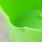 Ведро хозяйственное, 10 л, d=28 см, h=24 см, со сливом, пластик, салатовое, зелёное - Фото 9