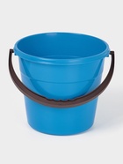 Ведро хозяйственное, 5 л, d=22 см, h=19.5 см, пластик, голубое - Фото 2