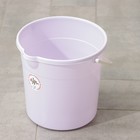 Ведро со сливом круглое, 7 л, d=23 см, h=23 см, цвет сиреневый - Фото 2