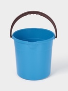 Ведро хозяйственное со сливом, 7 л, d=23 см, h=23 см, пластик, голубое - Фото 1