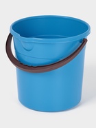 Ведро хозяйственное со сливом, 7 л, d=23 см, h=23 см, пластик, голубое - Фото 3