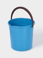 Ведро хозяйственное со сливом, 7 л, d=23 см, h=23 см, пластик, голубое - Фото 4