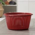 Корзина для белья без крышки, 22 л, d=37 см, h=21 см, цвет красный - Фото 3