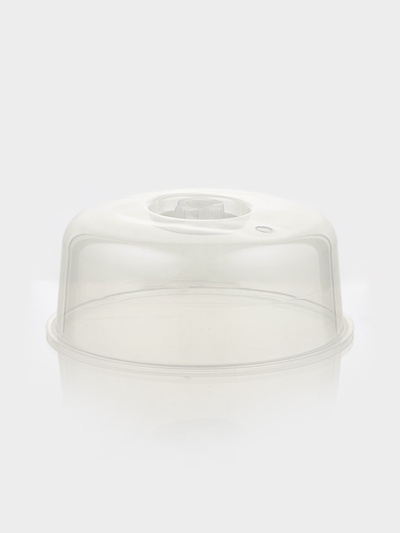 Крышка для СВЧ SparkPlast, d=25 см, h=10.5 см, прозрачная